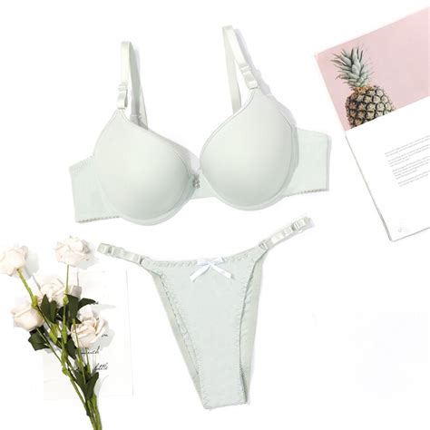 xiushiren women bra and string set non padded underwear sexy lingerie plus size bra and panty