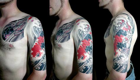 Koi Tattoo Japanese Cover Up Harizanmaijp Kyoto Harizanmai Flickr