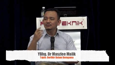 A thread about maszlee but all talk is about dap if you cannot even address malaysian chinese head on and only criticises dap, everyone i hope is aware when they say dap, they mean chinese in malaysia. Kenapa Saya Dulu Tak Suka Orang Agama | DR MASZLEE MALIK ...