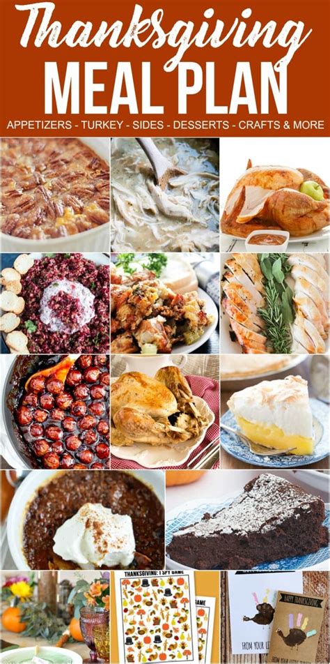 thanksgiving dinner meal plan crazy for crust