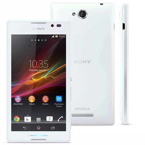 Smartphone Sony Xperia C Branco Com Dual Chip Tela De 5 Câmera 8mp