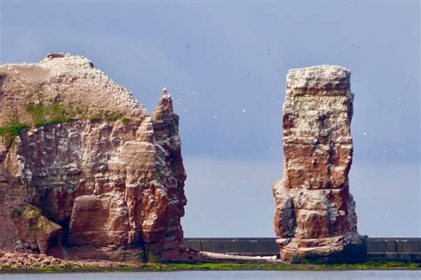 Nordseeinsel Helgoland Mit Dem Alleinstehenden Felsen Lange Anna Foto