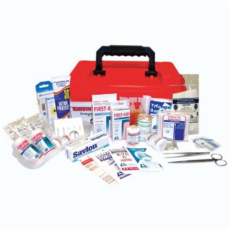 Marine First Aid Kit Complete Set In Plastic Case Everything Safety