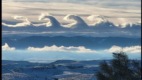 Rare Phenomenon Caused Wave Like Clouds Over Wyoming Mountains Miami