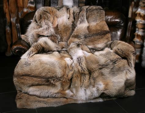 Coyote Fur Blanket From Fur Harvesters Fur Auktion