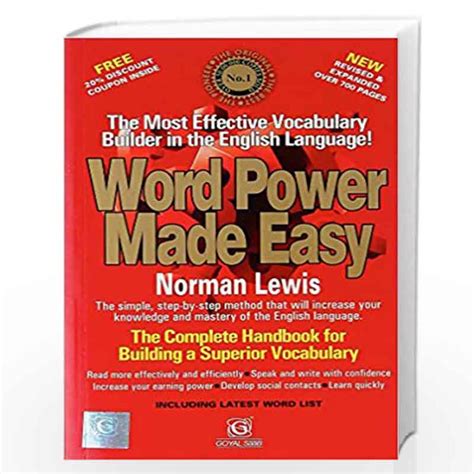 Word Power Made Easy By Norman Lewis Buy Online Word Power Made Easy