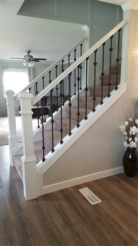 Staircase Stair Remodel Stair Railing Makeover Home Remodeling
