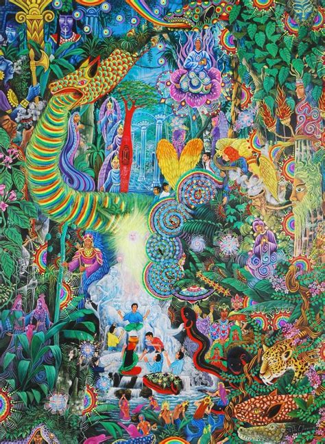 Amazonian Shamanism Pablo Amaringo Visionary Art Psychedelic Art