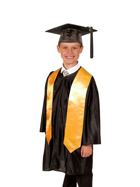 Vestido Gorra Y Estola De Graduación De La Escuela Primaria Para Niños