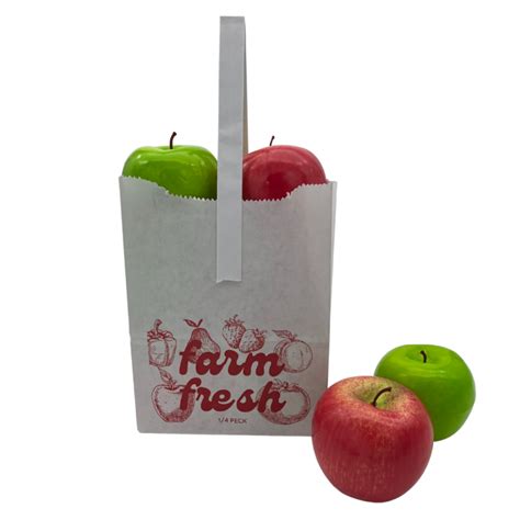 Quarter Peck Paper Apple Bag Wellington Produce Packaging