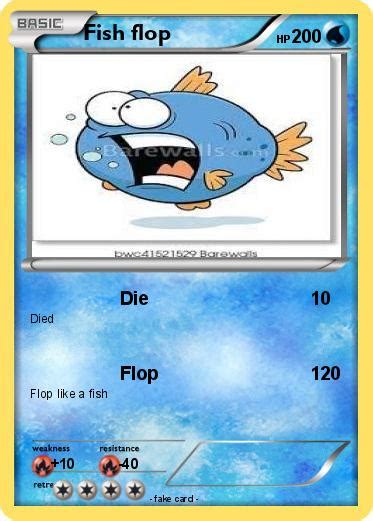 Pokémon Fish Flop Die My Pokemon Card