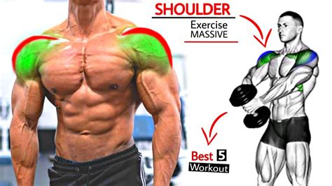 Best Shoulder Mass Exercises Workout Dumbbell Barbell Shoulder