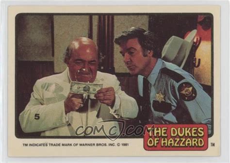 1981 Donruss Dukes Of Hazzard Base 5 Boss Hogg Sheriff Rosco P