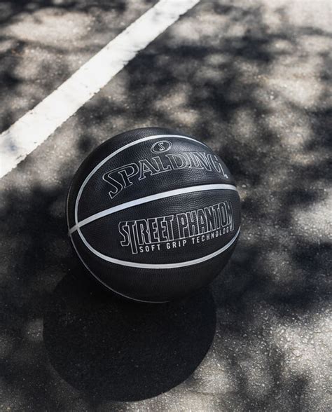 Spalding Street Phantom Silver And Black Outdoor Basketball Ph