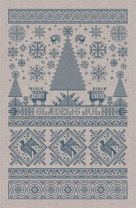 Scandinavian Christmas Sampler Instant Download Pdf Cross Stitch