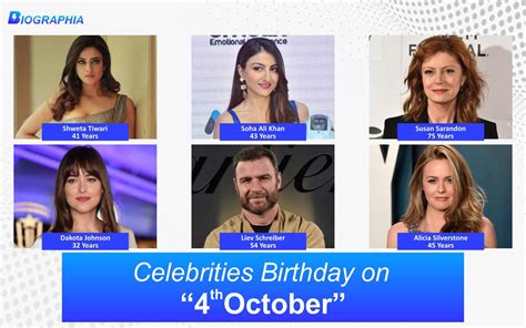 October 4 Famous Birthdays Famous Celebirities Birthdays That Fall On