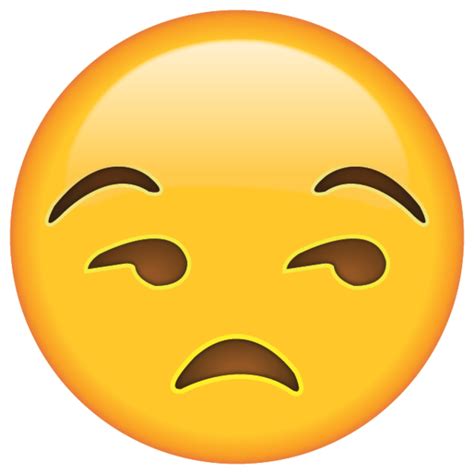 Emoji faces so believably describe human emotions that it's impossible to. Download Unamused Face Emoji | Emoji Island