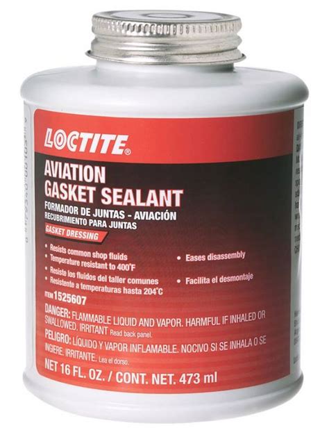 Loctite Aviation Gasket Sealant Sealant Silicone 1600 Oz Brush Top