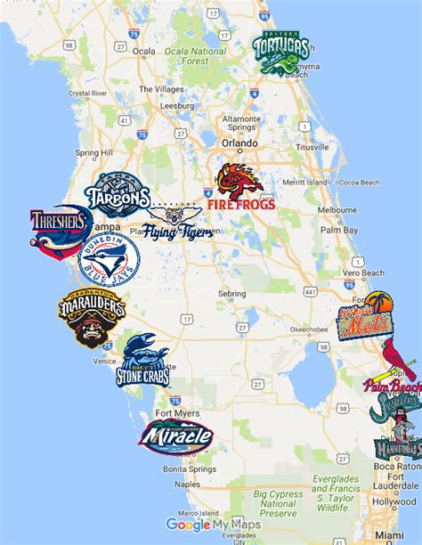 Florida State League Map Complete 