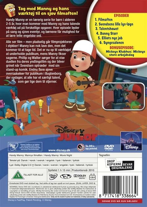 Handy Manny Vol 10 Mannys Filmaften Dvd