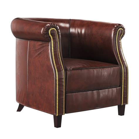 Armchair Fauteuil Oxford Cigar 3d Model For Vray