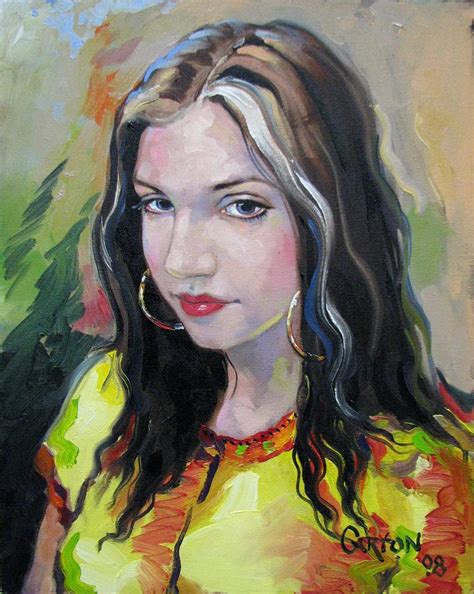 Gypsy Girl Painting By Jerrold Carton Pixels