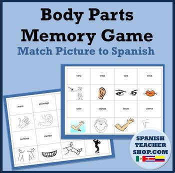 Ben 2 gb ram ile açabilir miyim? Body Parts Spanish Memory Game by SpanishPlans | TpT