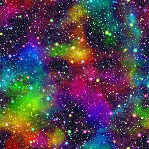 Abstract Colorful Universe Nebula Night Starry Sky Multicolor Outer