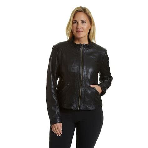 Plus Size Excelled Leather Motorcycle Jacket Leather Motorcycle