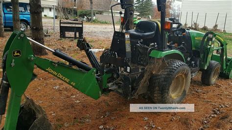John Deere 2320 Tractor Backhoe Loader Mower