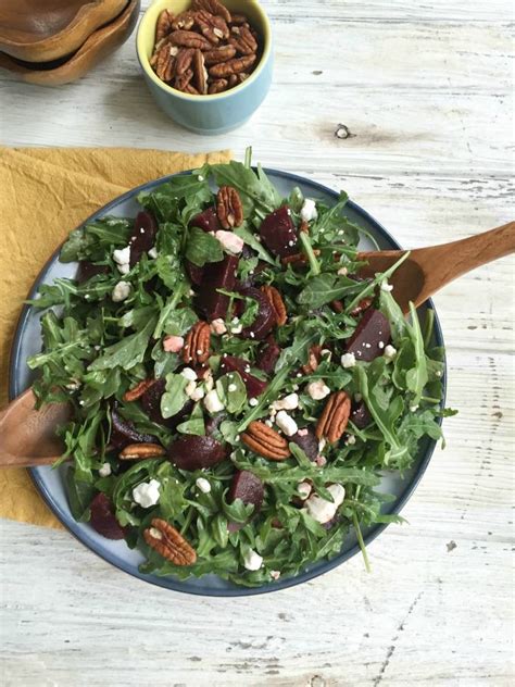 Roasted Beet Salad With Goat Cheese And Pecans Recipe A Cedar Spoon