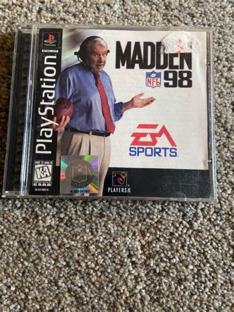 Madden Nfl 98 Sony Playstation 1 1997 For Sale Online Ebay