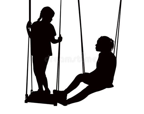 Two Girls Silhouette Stock Illustrations 1565 Two Girls Silhouette