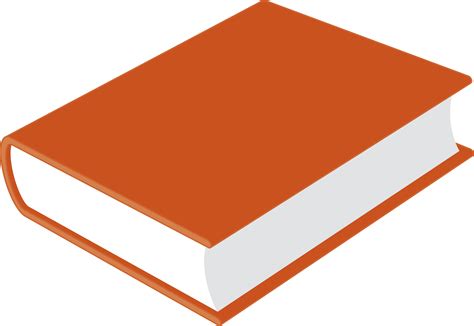 Book Cover Hardcover Clip Art Book Cliparts Orange Png Download