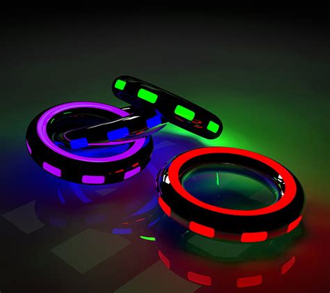 Rings Blue Red Lilagreen Deign Hd Wallpaper Peakpx