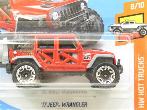 Hot Wheels 17 Jeep Wrangler Red 84365 Short Card 1 64 Scale Sealed New