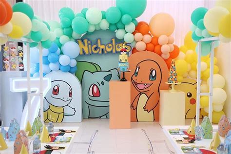Nicholas Pokémon Birthday 🔴 Styling Vents Custom Backdrop And Props