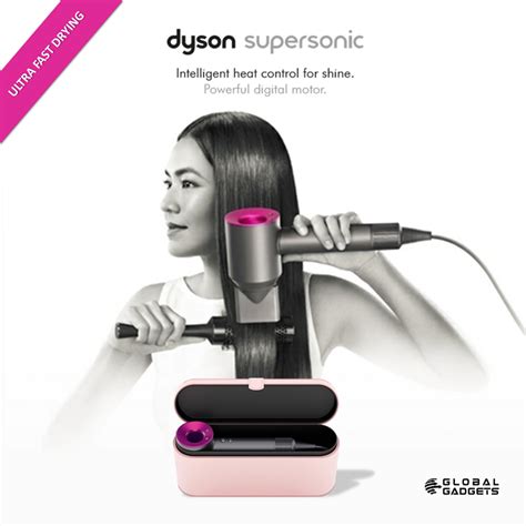 the dyson supersonic hairdryer uses intelligent heat control to maintain an optimum