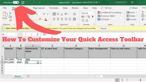 How To Customize Quick Access Toolbar Excel 2016 Quick Access Toolbar