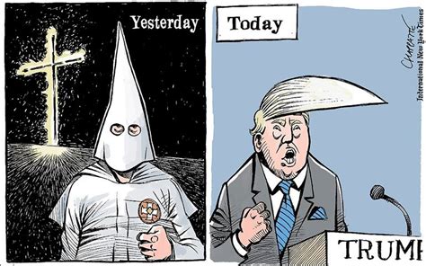 Chappatte On Donald Trump And The Ku Klux Klan The New York Times
