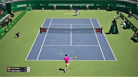 Carlos Alcaraz vs Daniil Medvédev ATP Indian Wells AO International Tennis x fps