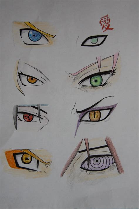 Naruto Characters Eyes Drawing 298737 Naruto Characters Eyes Drawing