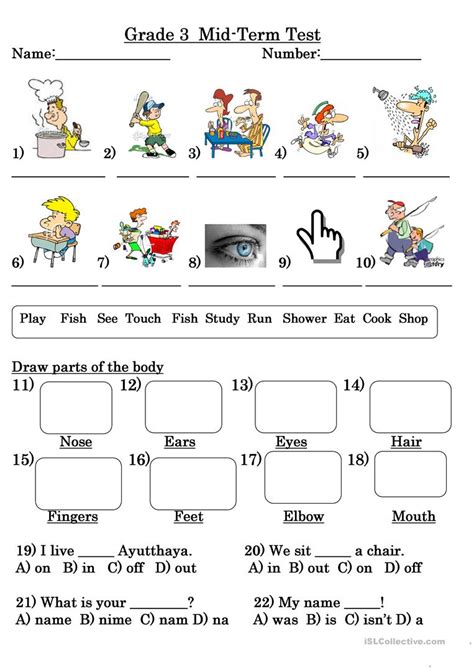 Cbse class 3 english worksheet, download worksheet for english and chapter wise ncert solutions. Grade 3 Test worksheet - Free ESL printable worksheets made by teachers