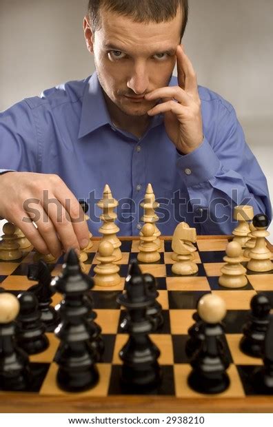 Young Business Men Playing Chess Portrait Stock Photo Edit Now 2938210