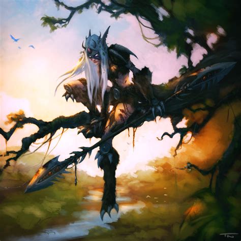 Night Elf Druid World Of Warcraft Druid Warcraft Art World Of