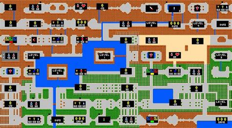 Download All Of The The Legend Of Zelda Nes Game Maps Zelda Map Nes