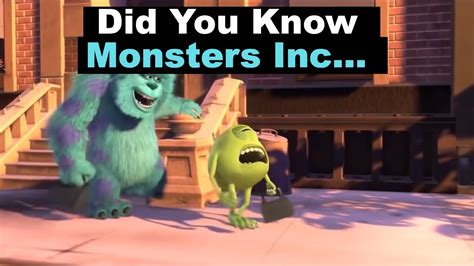 Did You Know Monsters Inc Youtube