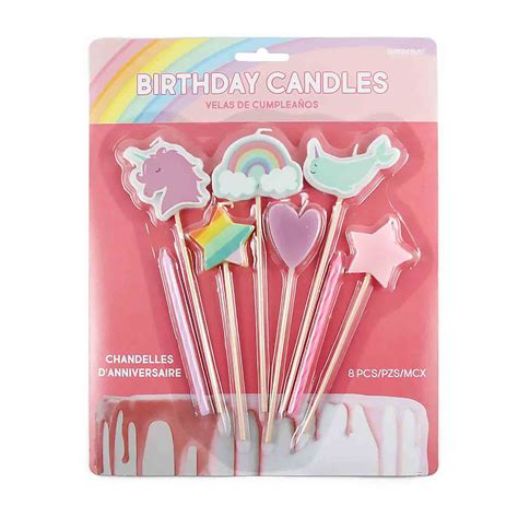 Magical Unicorn Birthday Candle Set Ams 172214 Country Kitchen Sweetart