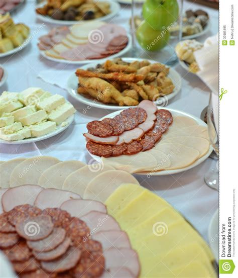 Cold Cut Platters In Restaurant Stock Image Image Of Cooked Healthy
