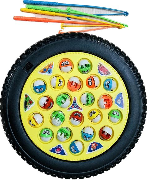 Buy Vgrassp Fishing Game Toy Set With Rotating Board Now With Music
